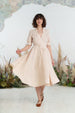Darcy Dress, Short Sleeve, Seashell White#color_seashell-white