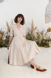 Darcy Dress, Short Sleeve, Seashell White#color_seashell-white