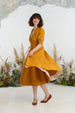 Darcy Dress, Short Sleeve, Marigold#color_marigold