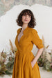 Darcy Dress, Short Sleeve, Marigold#color_marigold