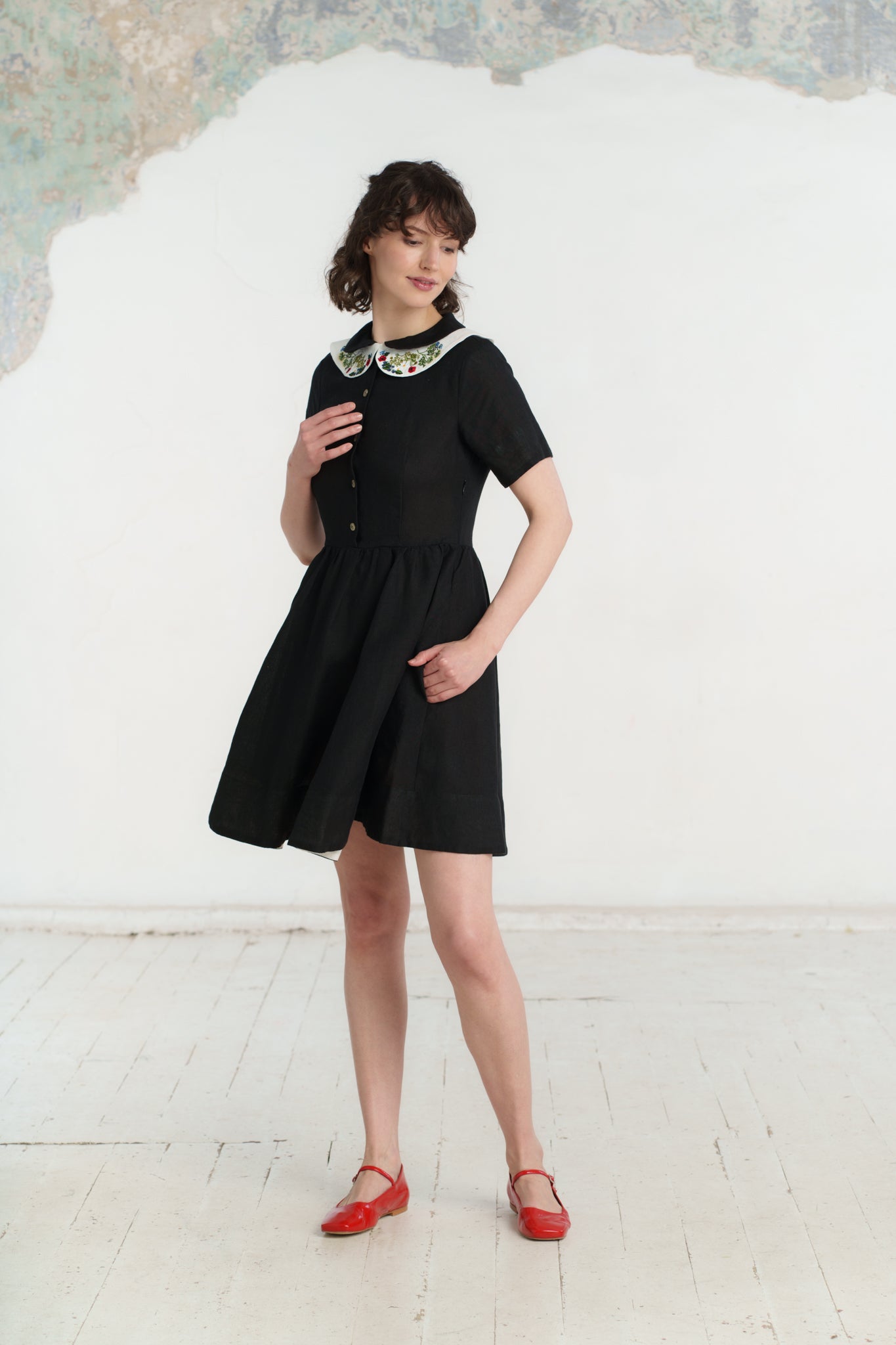 Peter Pan Collar, Embroidery#color_garden