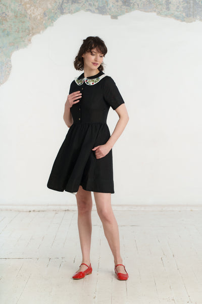 Peter Pan Collar, Embroidery#color_garden