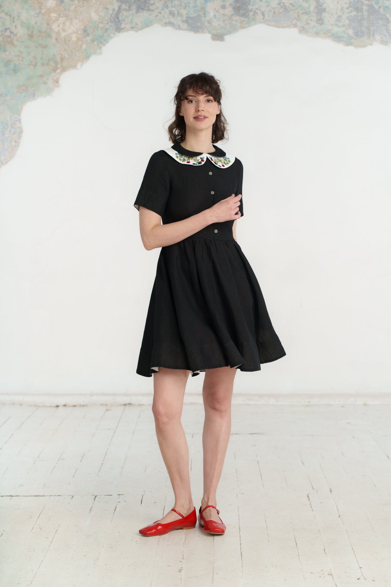 Peter Pan Collar, Embroidery#color_garden