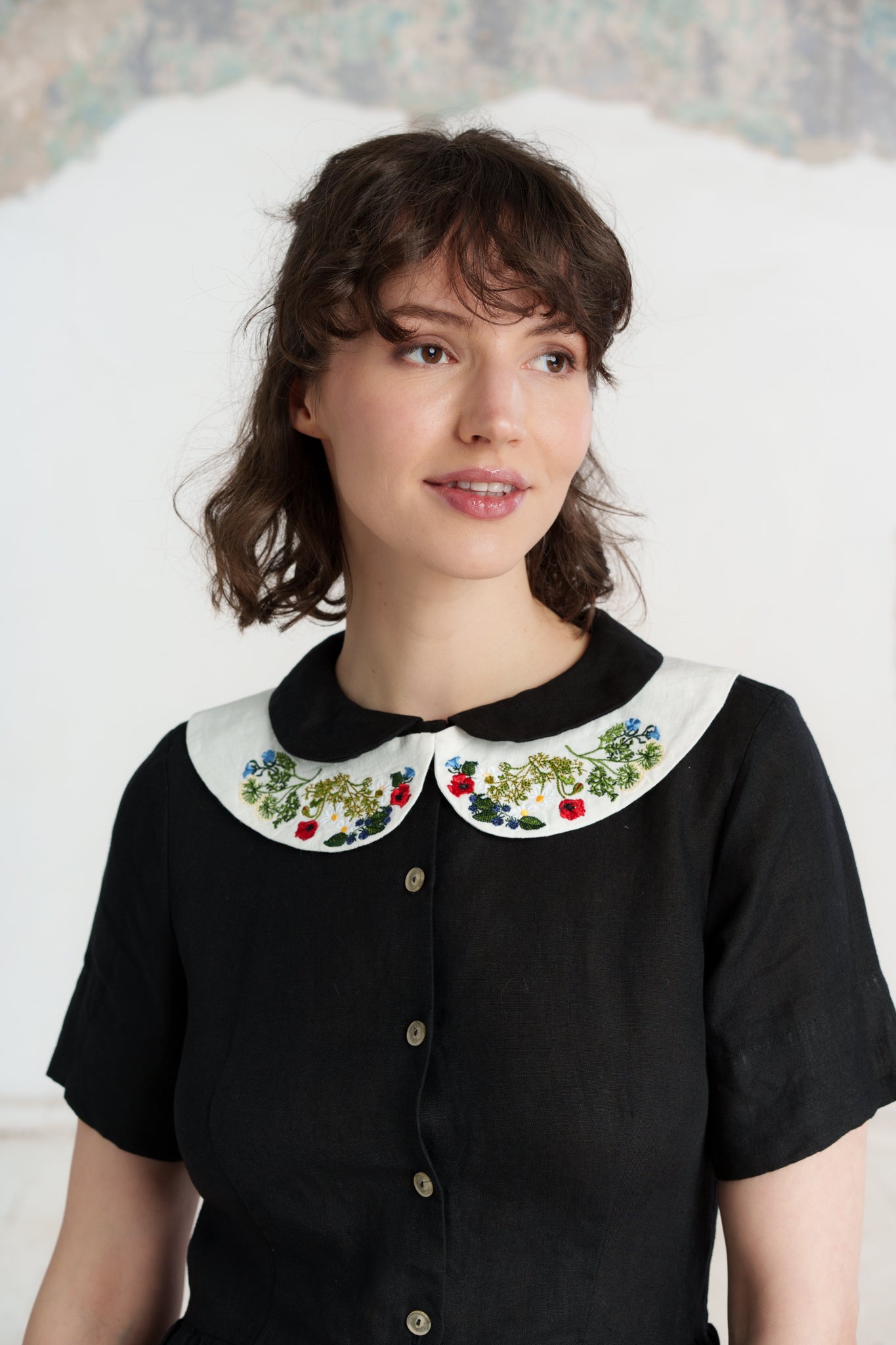 Peter Pan Collar, Embroidery#color_garden
