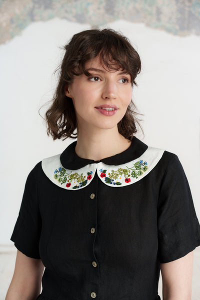 Peter Pan Collar, Embroidery#color_garden