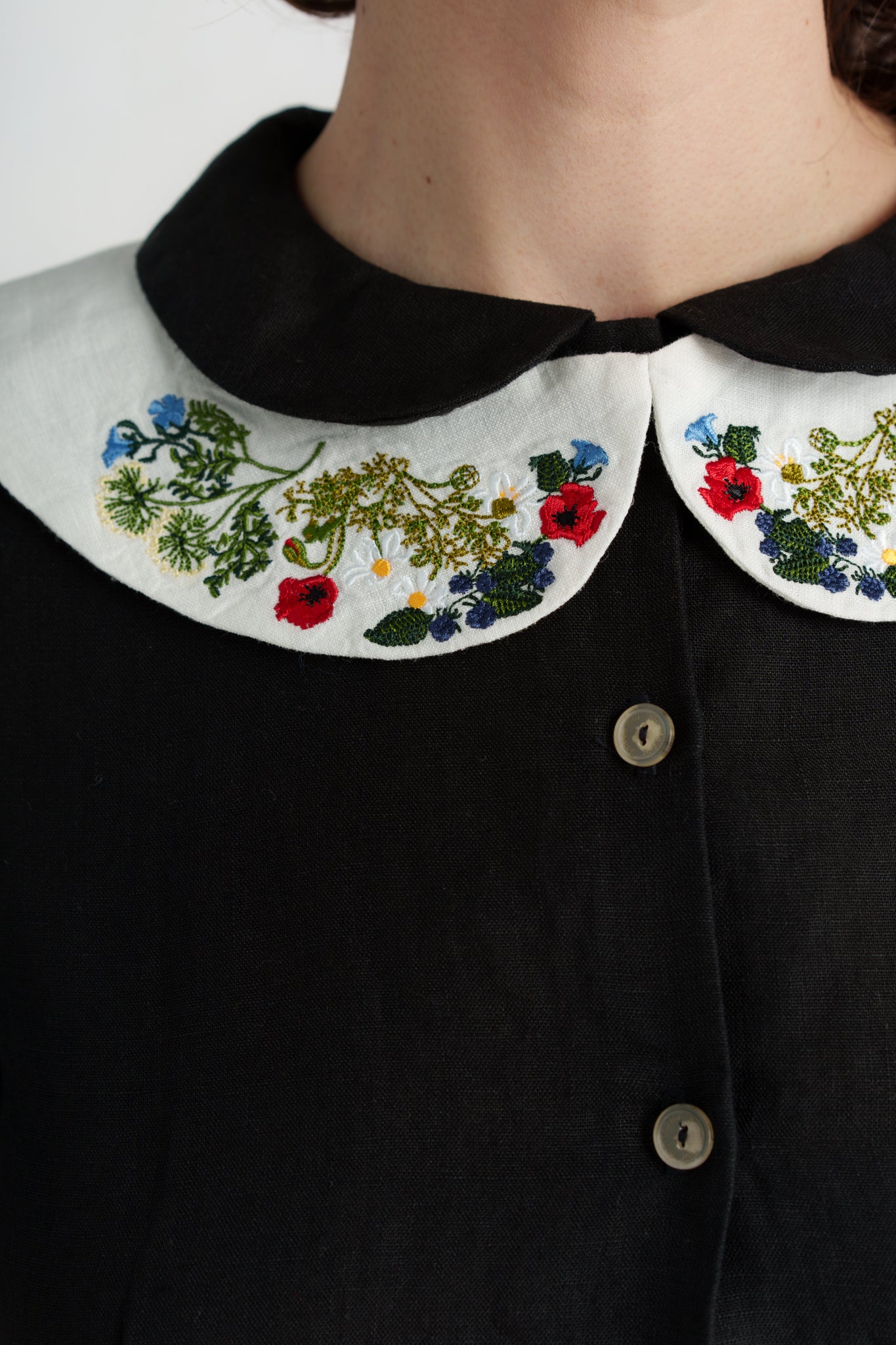 Peter Pan Collar, Embroidery#color_garden