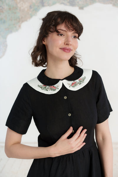 Peter Pan Collar, Embroidery#color_wildwood