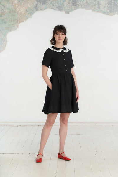 Peter Pan Collar, Embroidery#color_hazelnut