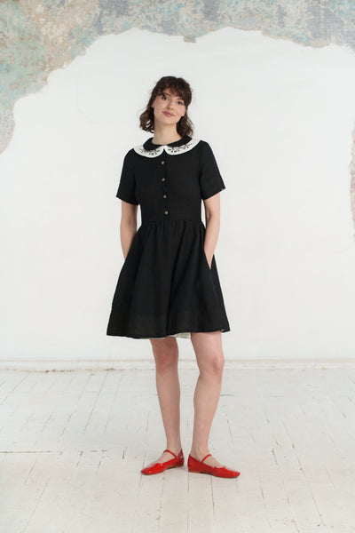 Peter Pan Collar, Embroidery#color_hazelnut