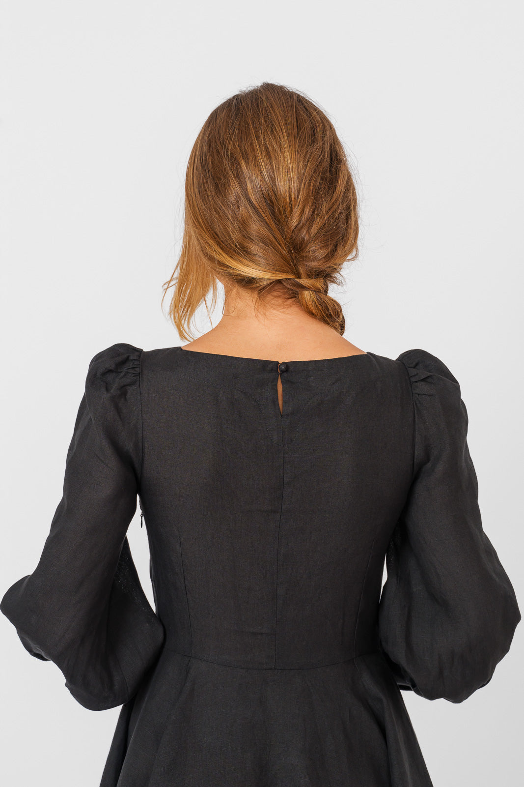 Hawthorn Dress, Long Sleeve, Black Pansy
#color_black-pansy