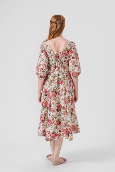 Carmen Dress, 3/4 sleeves,#color_rosy-dream