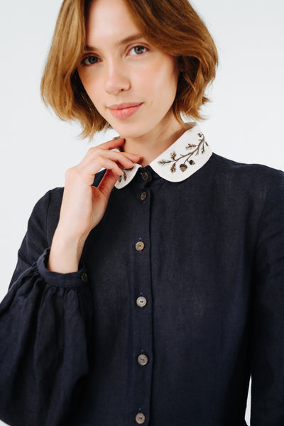 Sophie Collar, Embroidery#color_hazelnut