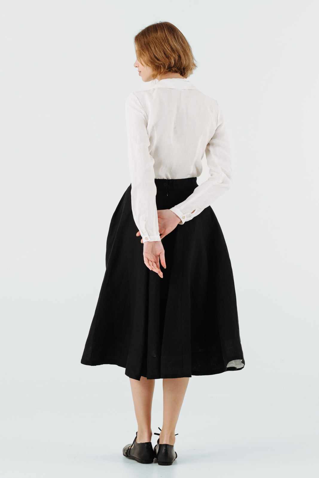 Classic Shirt, Long Sleeve, Embroidered Collar#color_golden-fields