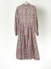 Sophie-Kleid mit Ditsy Floral, ohne Kragen, lange Ärmel