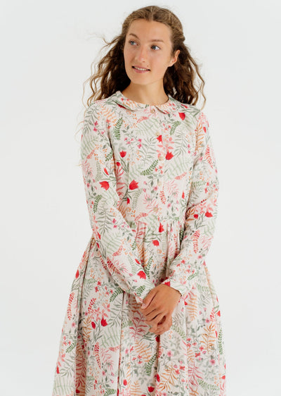 Classic Dress, Long Sleeve, Whimsical Garden