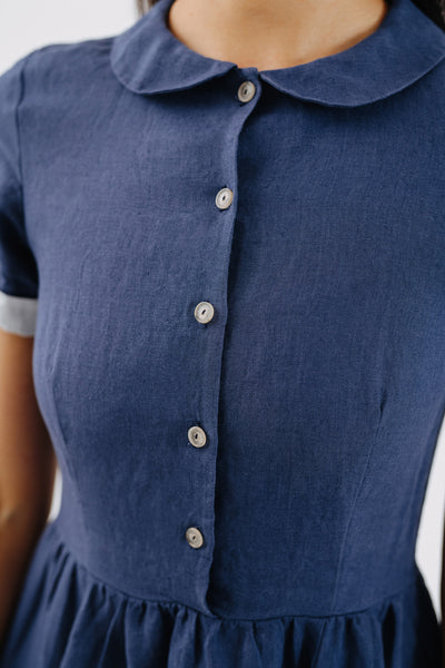 Classic Dress, Short Sleeve, Moonlight Blue#color_moonlight-blue