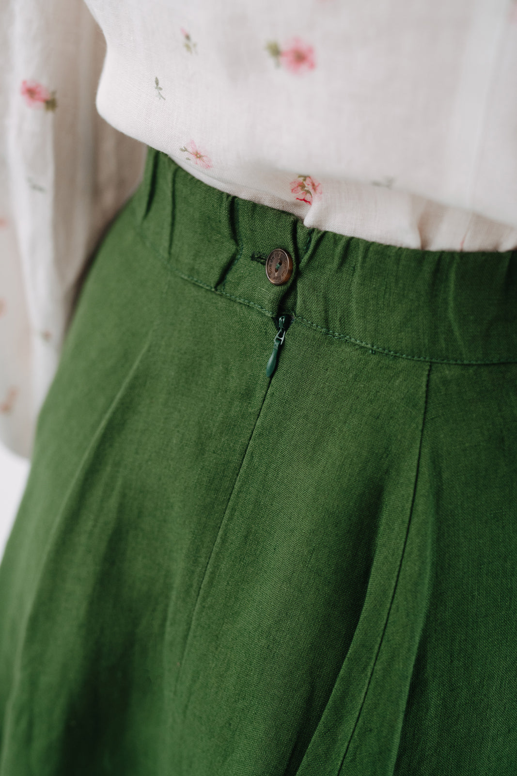 Classic Skirt, Emerald Green#color_emerald-green