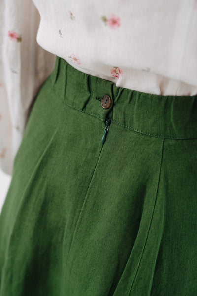 Classic Skirt, Emerald Green#color_emerald-green