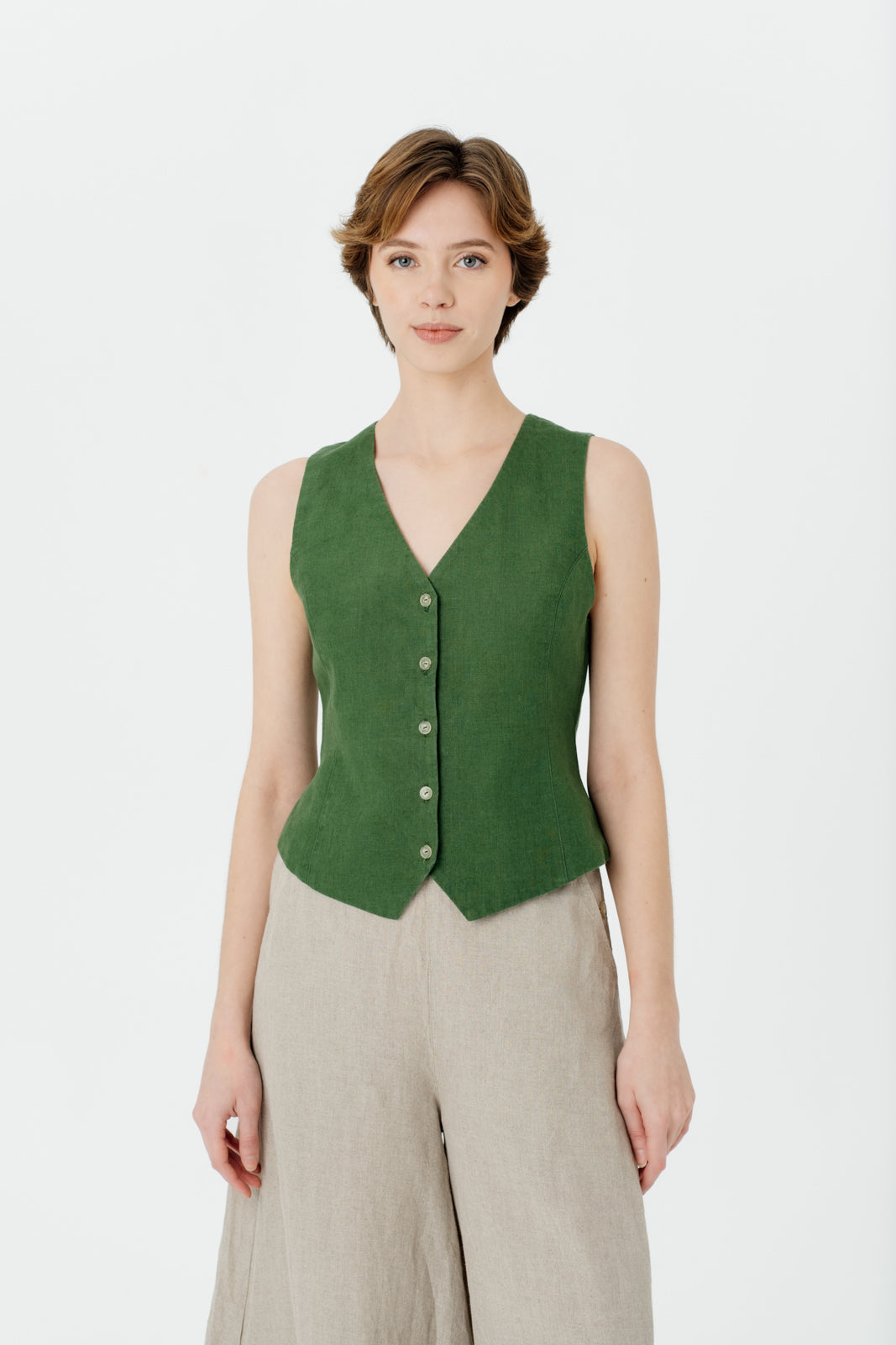 Classic Vest, Emerald Green#color_emerald-green