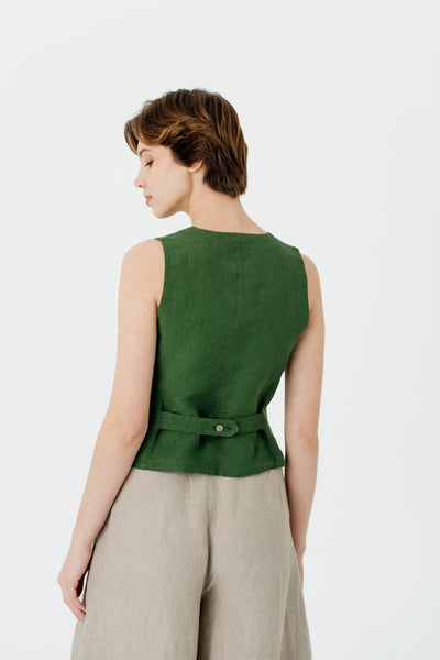 Classic Vest, Emerald Green#color_emerald-green