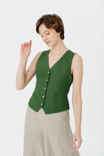 Classic Vest, Emerald Green#color_emerald-green