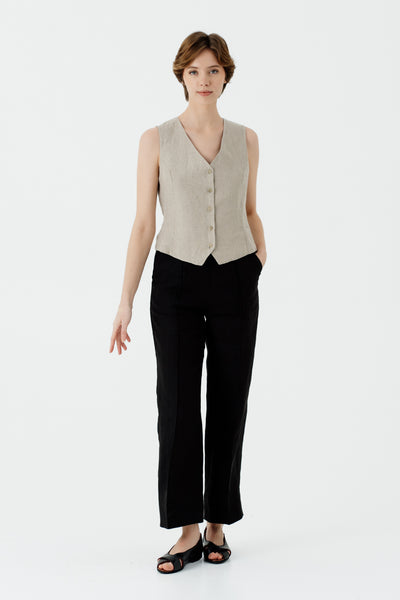 Classic Vest, Natural Linen#color_natural-linen