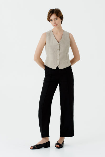 Classic Vest, Natural Linen#color_natural-linen
