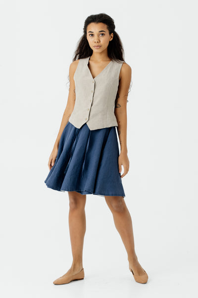 Mini Wrap Skirt, Moonlight Blue#color_moonlight-blue