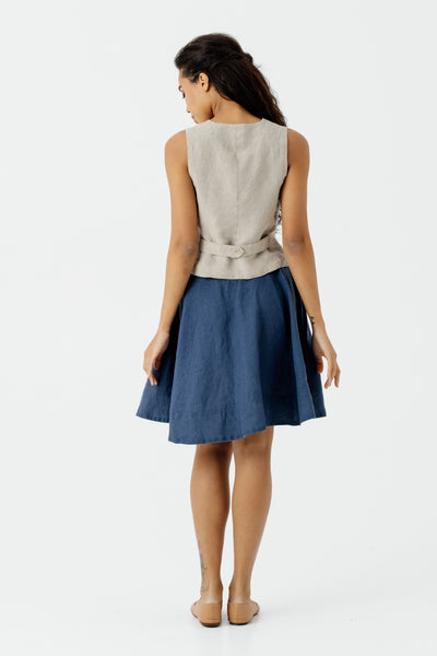 Mini Wrap Skirt, Moonlight Blue#color_moonlight-blue