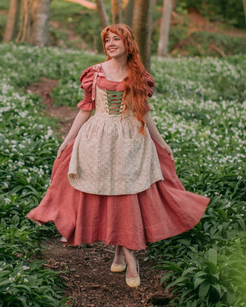 Meadow Apron, Stripe & Bloom #color_stripe-bloom