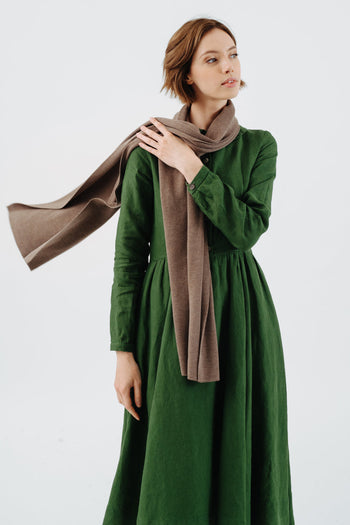 Wrap Scarf, Merino Wool#color_camel-brown