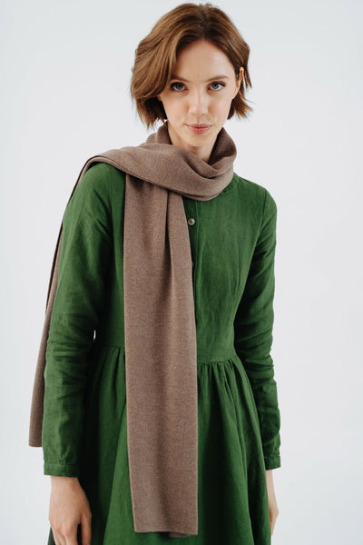 Wrap Scarf, Merino Wool#color_camel-brown