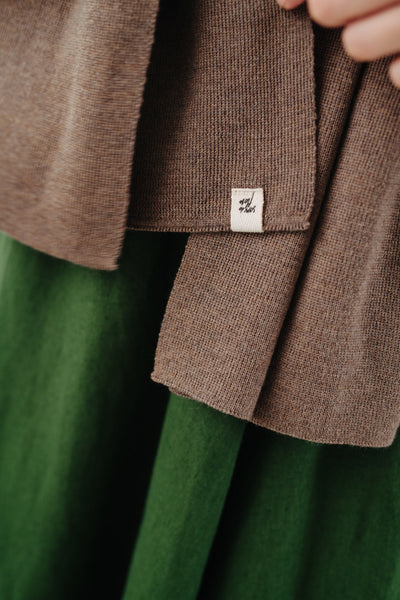 Wrap Scarf, Merino Wool#color_camel-brown