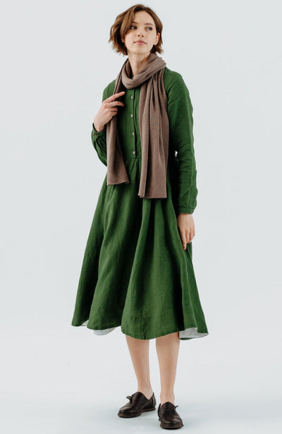 Wrap Scarf, Merino Wool#color_camel-brown