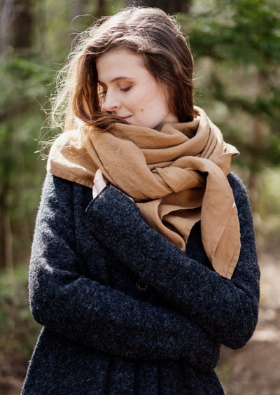 Palisandra Shawl, Hemp#color_camel-brown